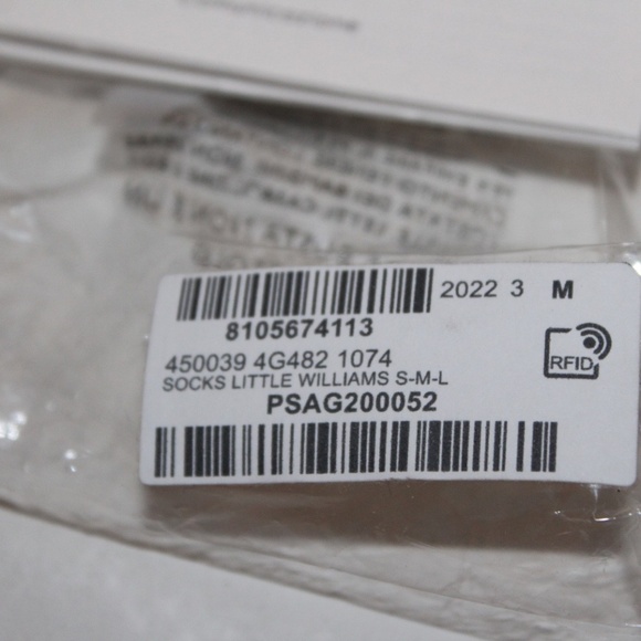 Gucci Little Williams Tiger Mid-Calf Embroidered Socks Black Mens Size Medium/11 - Picture 8 of 9